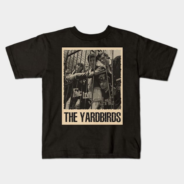 Yardbirds Chronicles Celebrate the Trailblazing Journey and Genre-Defining Music of the Band on a Tee Kids T-Shirt by Irwin Bradtke